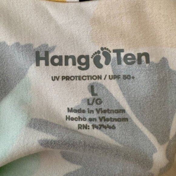 Hang Ten Sunray Long Sleeve Sun Protection Swim Long Sleeve Size: Large - Picture 10 of 10